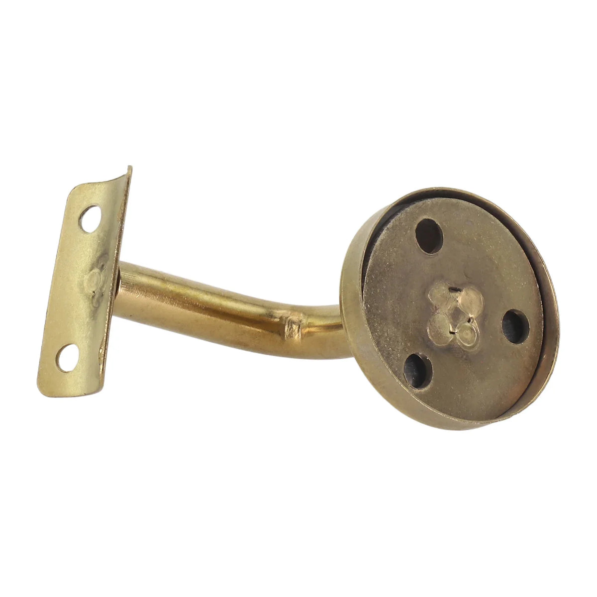 Gold Stair Handrail Bracket | Wall-Mounted Balustrade Support