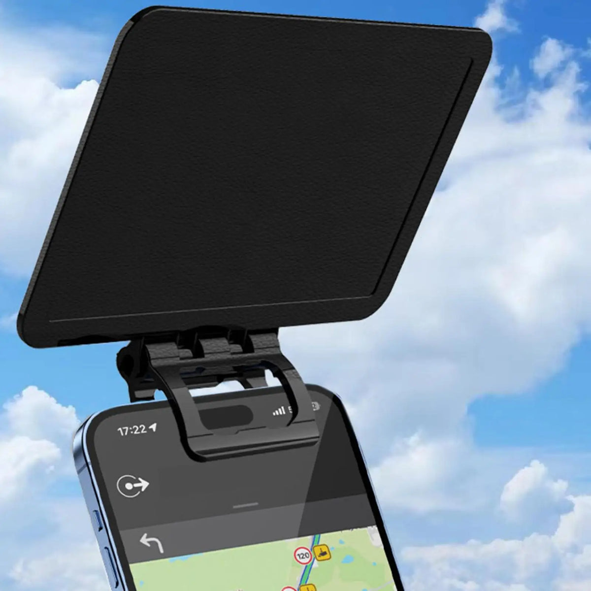 Foldable Phone Sun Shade – Universal Anti-Glare Screen Cover