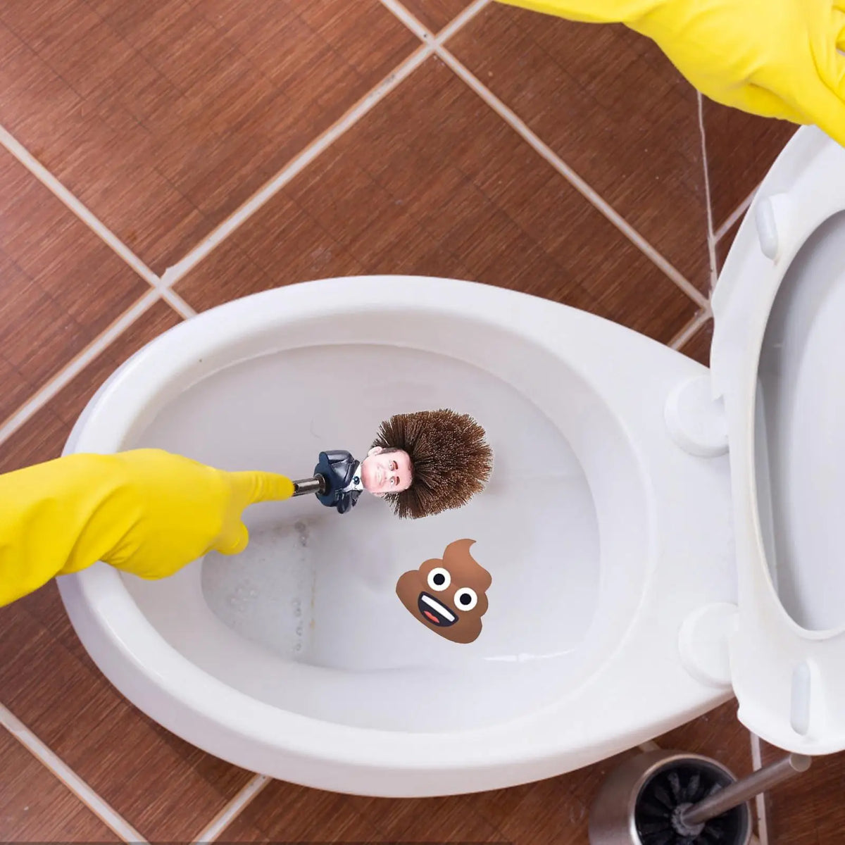 Funny Trumptoilet Brush Holders WC Borstel Donald Trumpfunny Tricky
