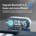 HOMEFISH Bluetooth Speaker Mini Alarm Clock | Portable Subwoofer