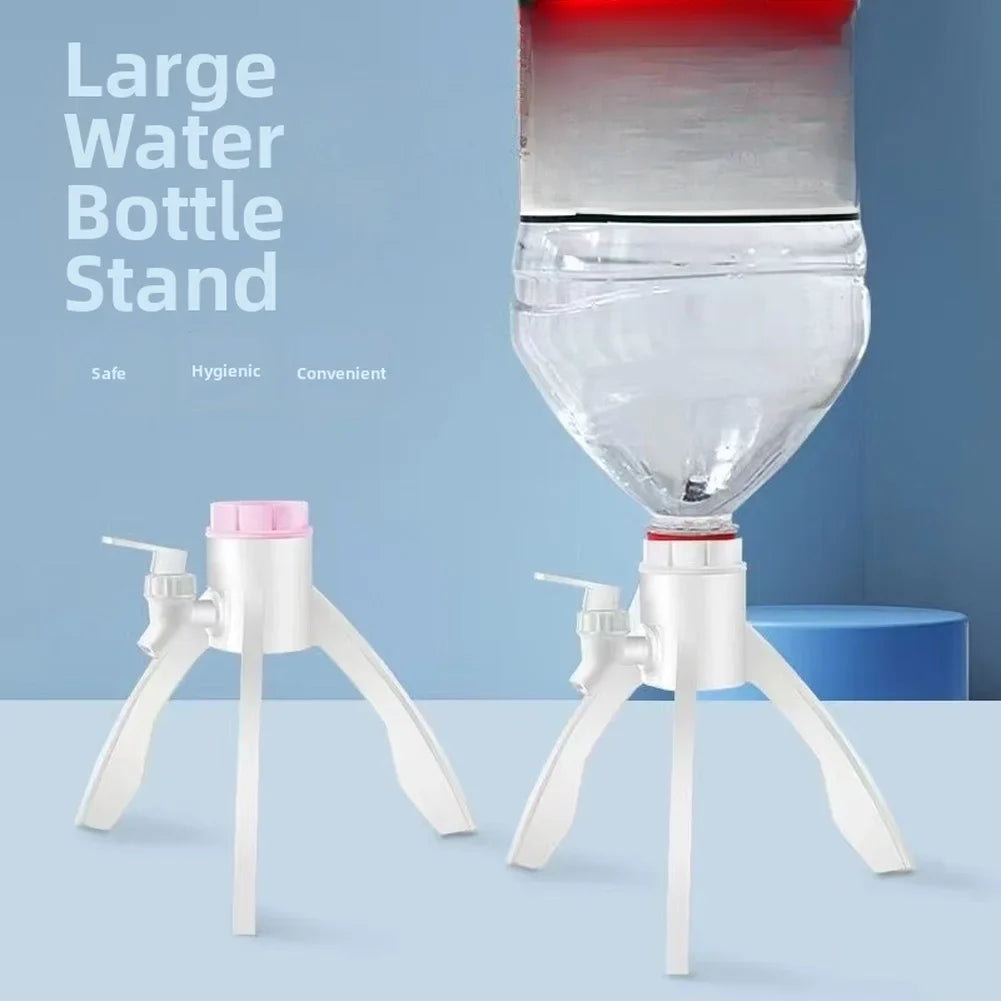 5L Inverted Water Bottle Dispenser Stand with Faucet & 3 Adapters