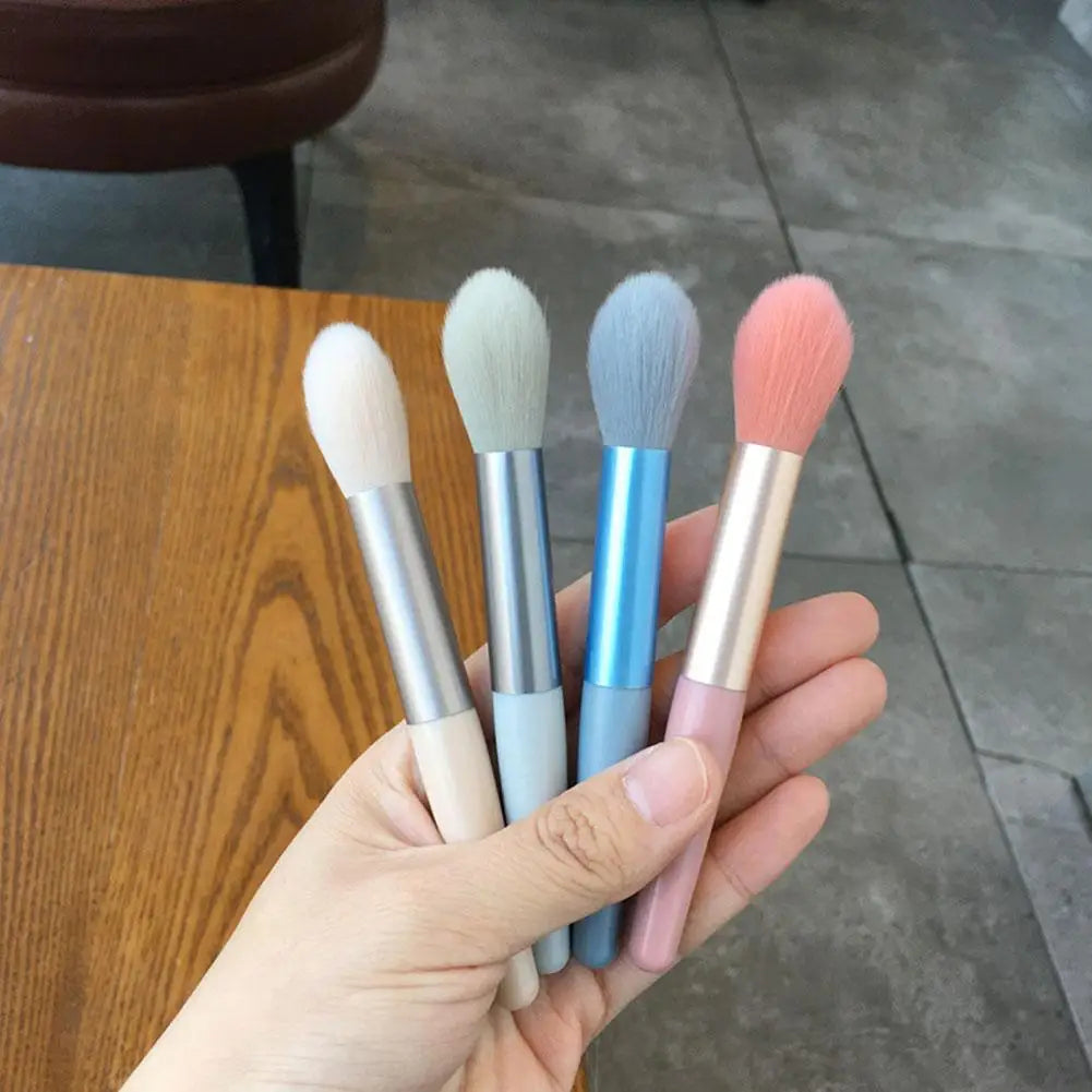 8-Piece Mini Travel Makeup Brush Set – Foundation & Eye Brushes