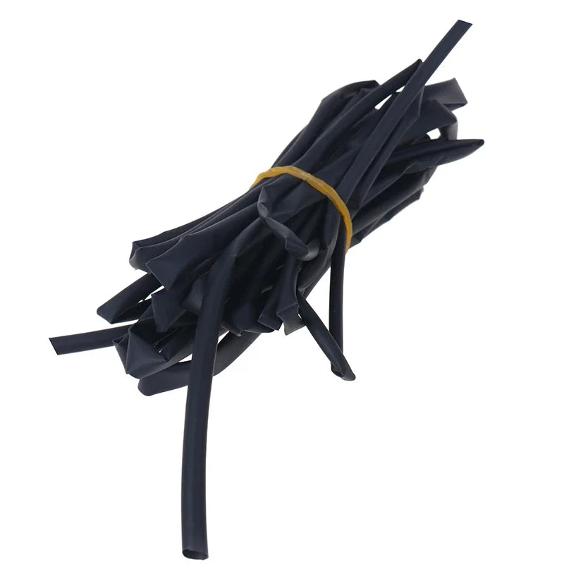 Black Heat Shrink Tubing Set 3mm 4mm 5mm 6mm – 4×1m PE