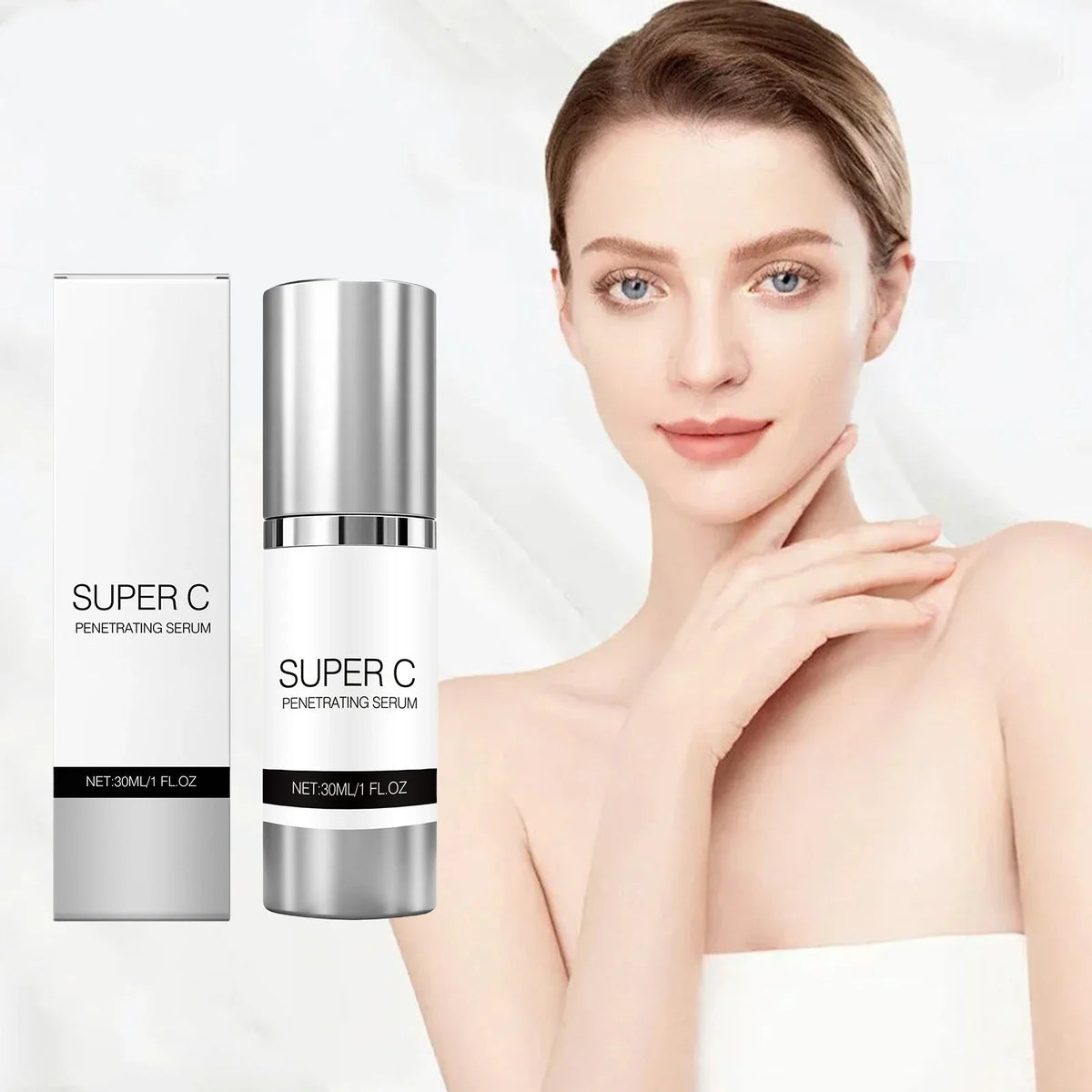 Vitamin C Facial Essence Glowing Skin Fade Fine Lines Spots Pore