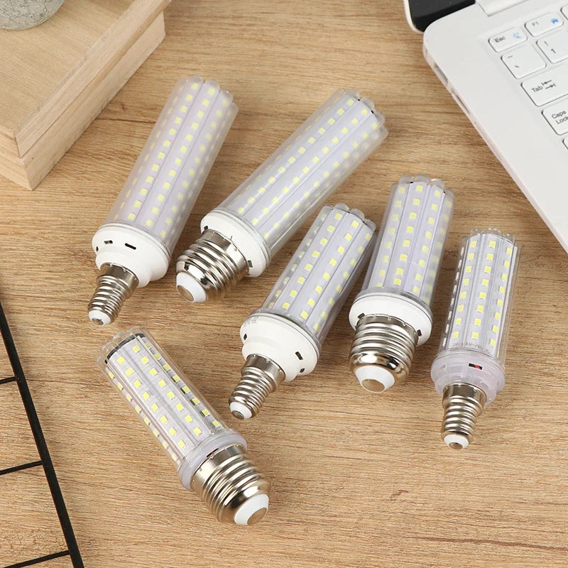 Versatile E27 E14 18W 20W 30W LED Lamp Corn Bulb AC85-265V No Flicker