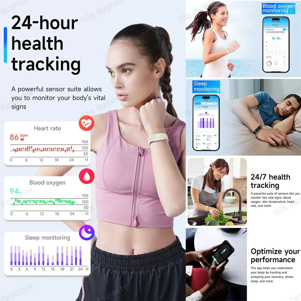 Ola Esporte Smart Fitness Bracelet | Health Tracking & Alerts