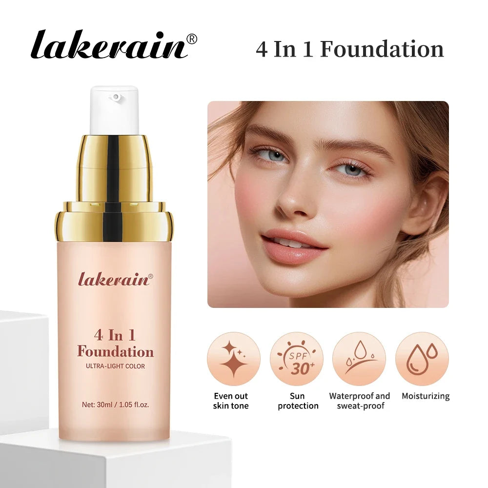 4-in-1 Color-Changing Foundation SPF 30 – Hydrating & Waterproof
