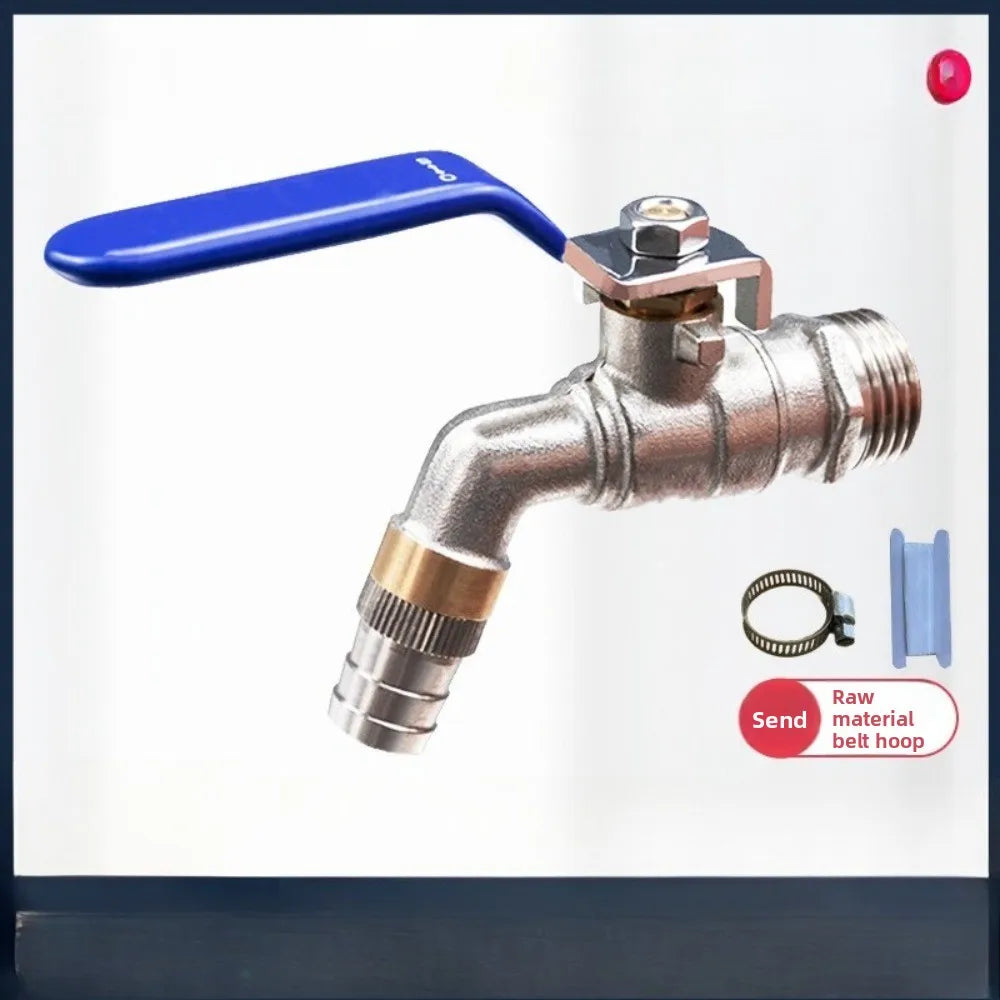 Zinc Alloy Garden Bibcock Faucet – Dual Nipple Outdoor Tap
