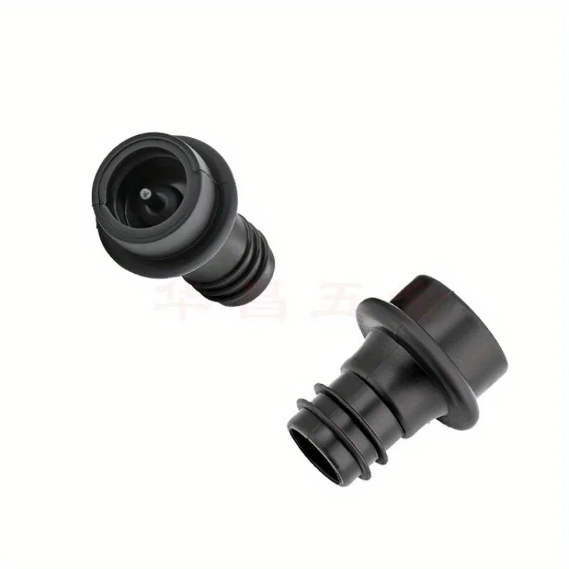 Stainless Steel Red Wine Vacuum Pump Black Plastic Silicone Plug