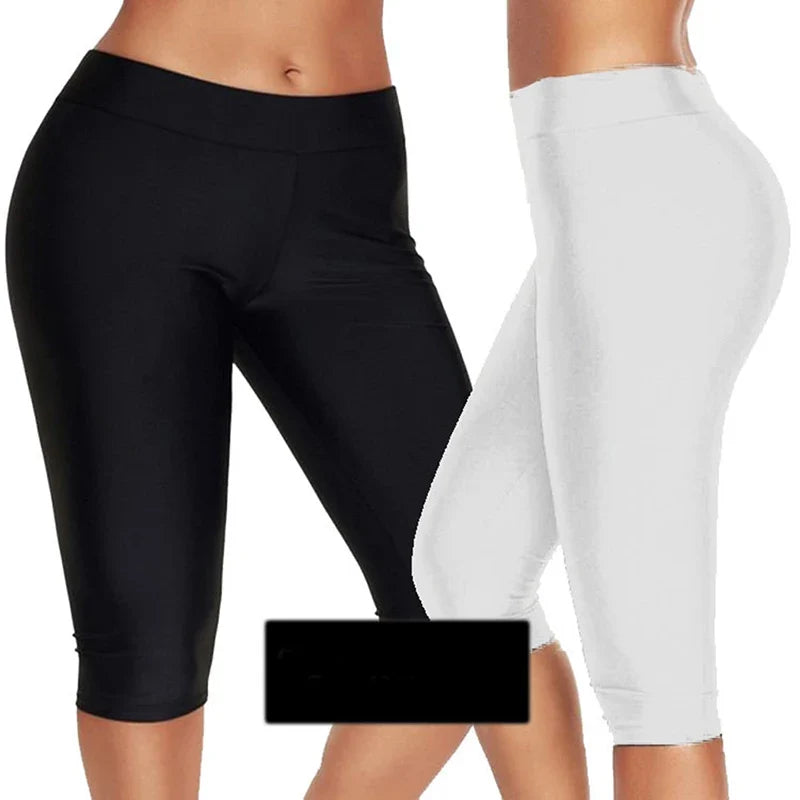 Women Waisted Yoga Pants Squat Proof Cropped Training Tights Female