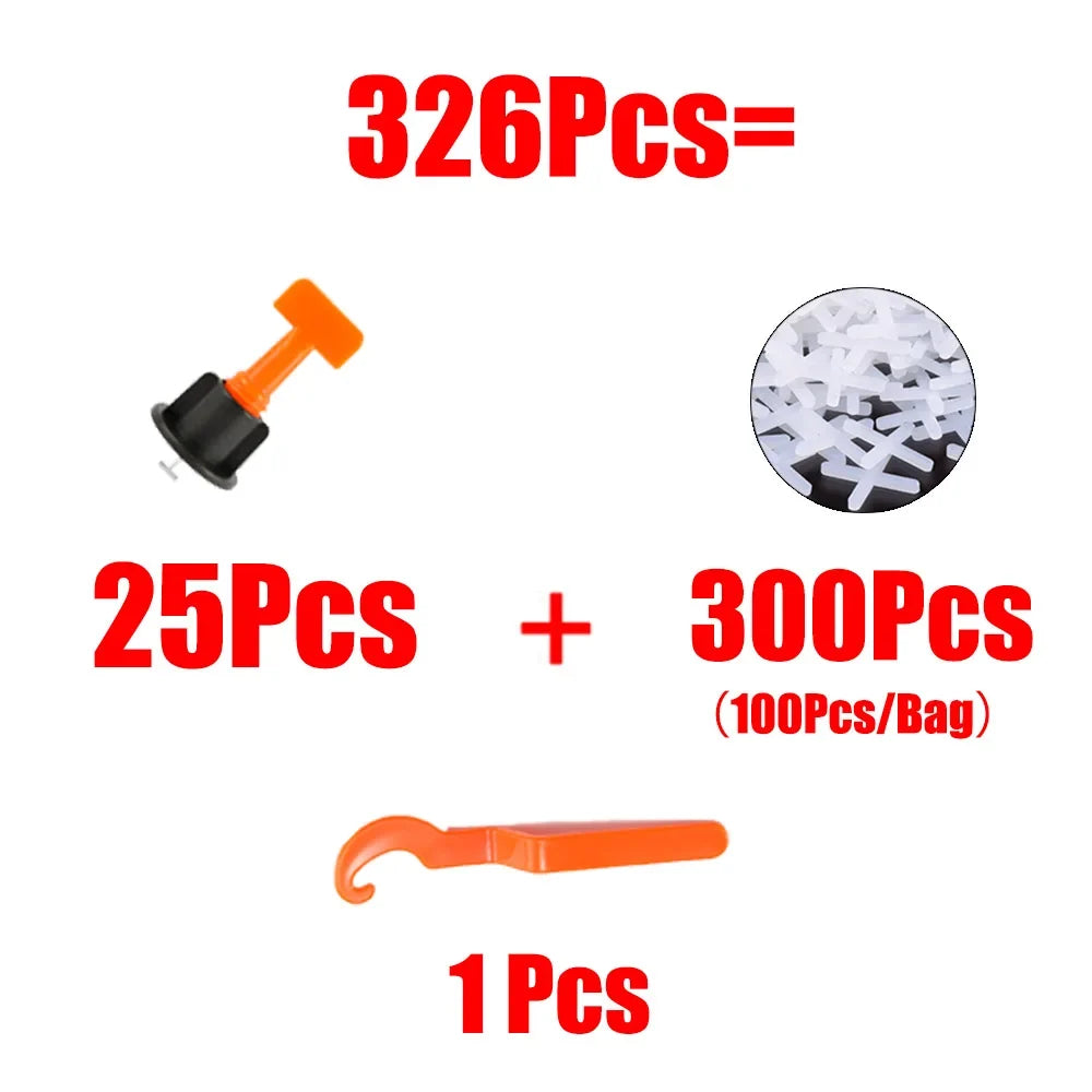 326-Pc Tile Leveling System – Spacers, Wedges & Wrench Kit