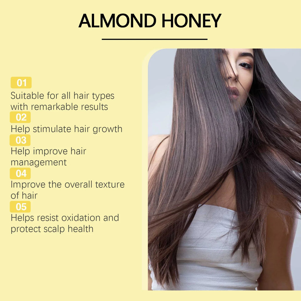 Natural Honey & Almond Shampoo, Balm & Conditioner Kit