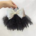 Baby Girls Afro Puff Ponytail Hair Ties – 2 Pack, 4 Inch