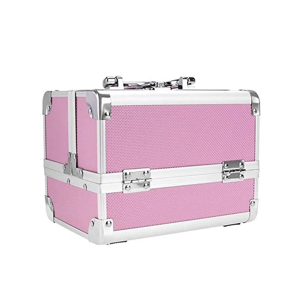 Portable Aluminum Cosmetic Storage Case Beauty Salon Embroidery