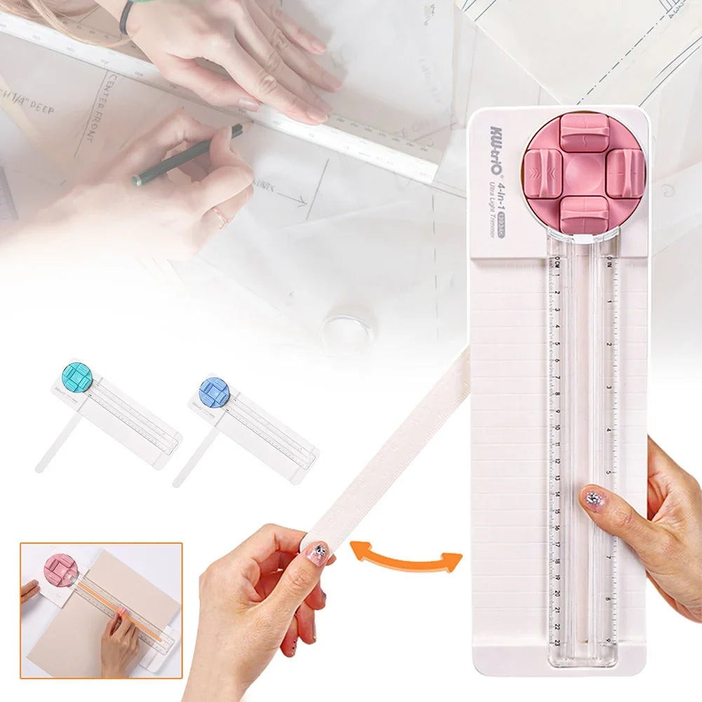 4-in-1 Craft Paper Cutter | Scrapbook & DIY Trimmer Tool