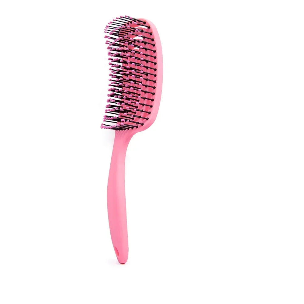 Hollow Detangling Brush for Afro 3A–4C Curly Natural Hair