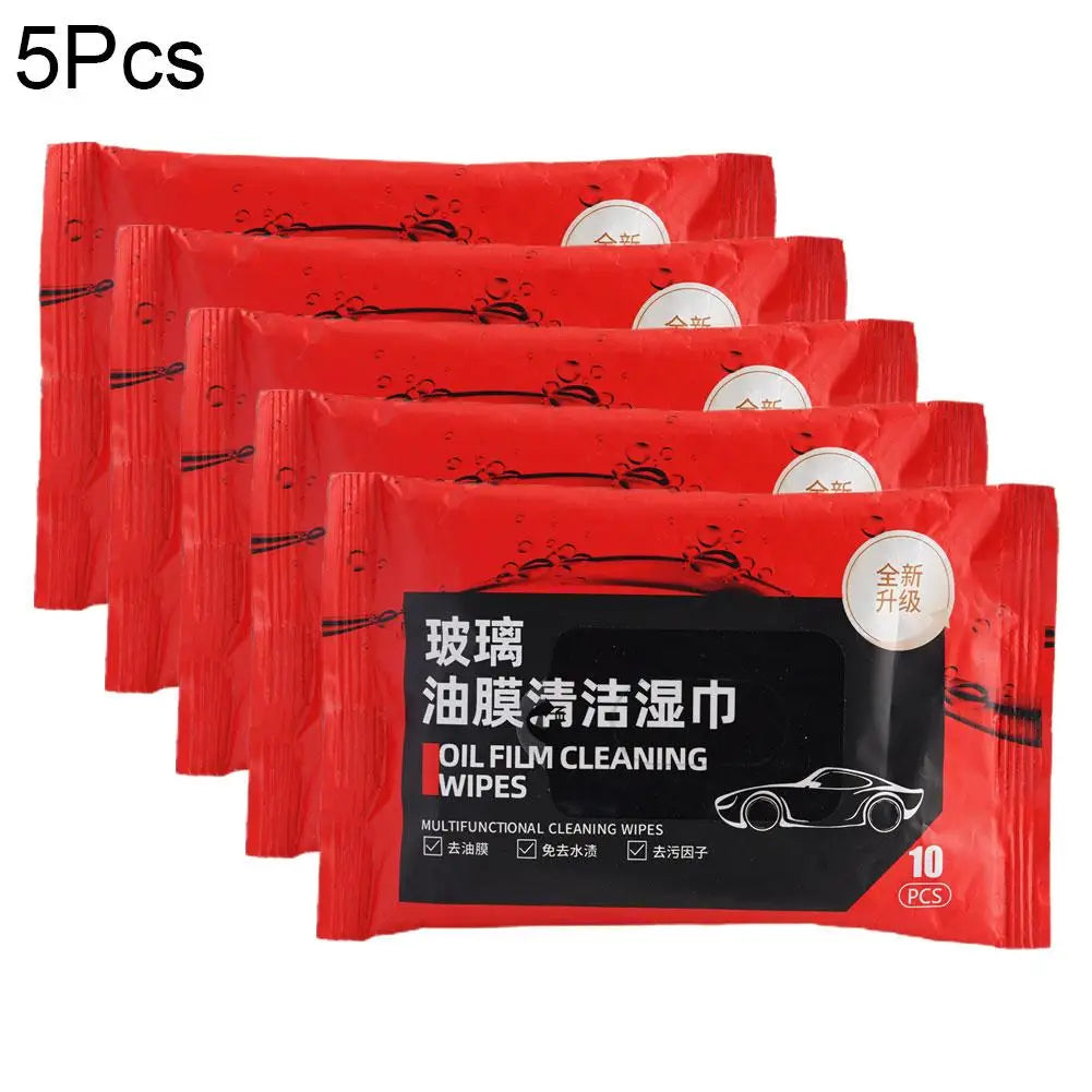 Car Glass Oil Film Remover Windshield Cleaner Wipes Compact Portable