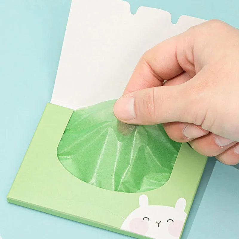 100-Pack Fragrance Facial Oil Absorbing Sheets for Women