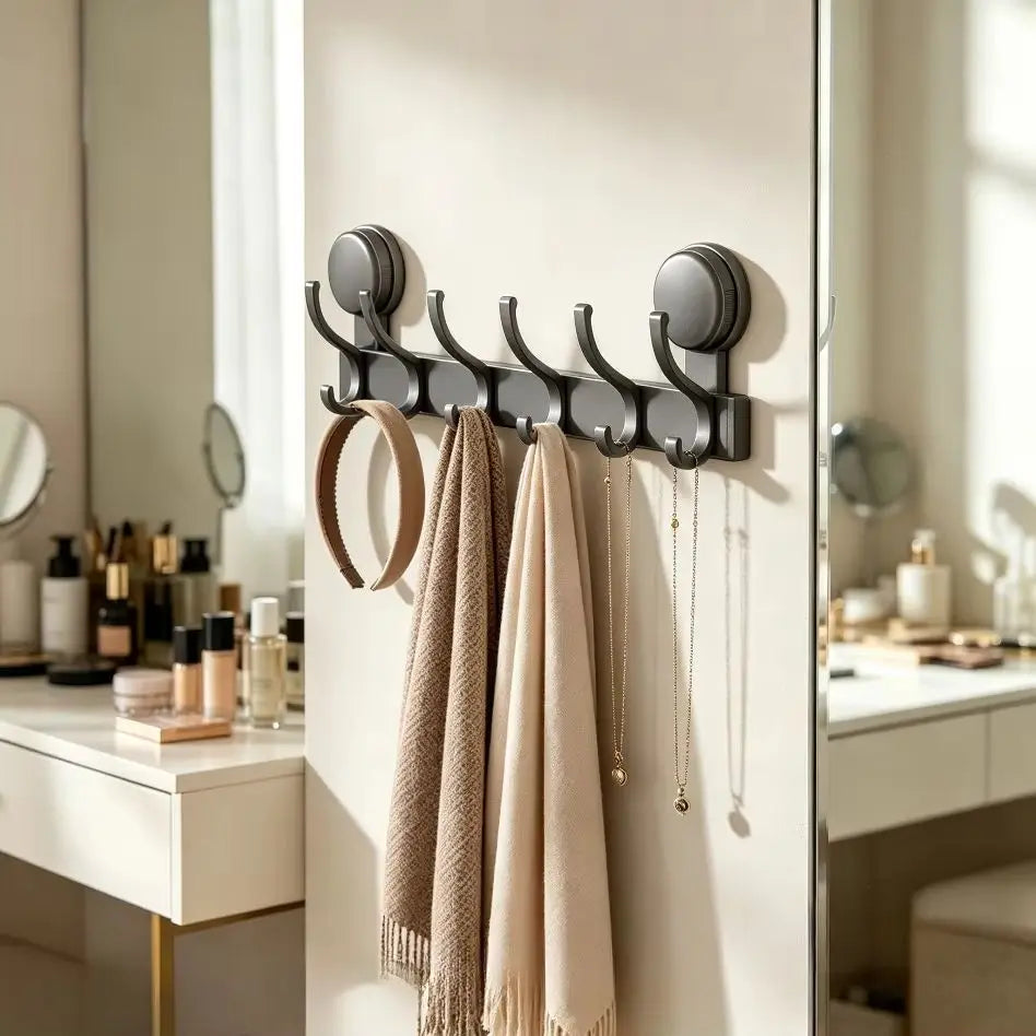 Heavy Duty Suction Cup Hooks – No-Drill Wall Organizer 8 Pack