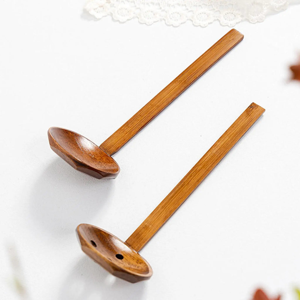 Wooden Ramen Spoons Japanese Long Handle Soup Serving Spoon Table