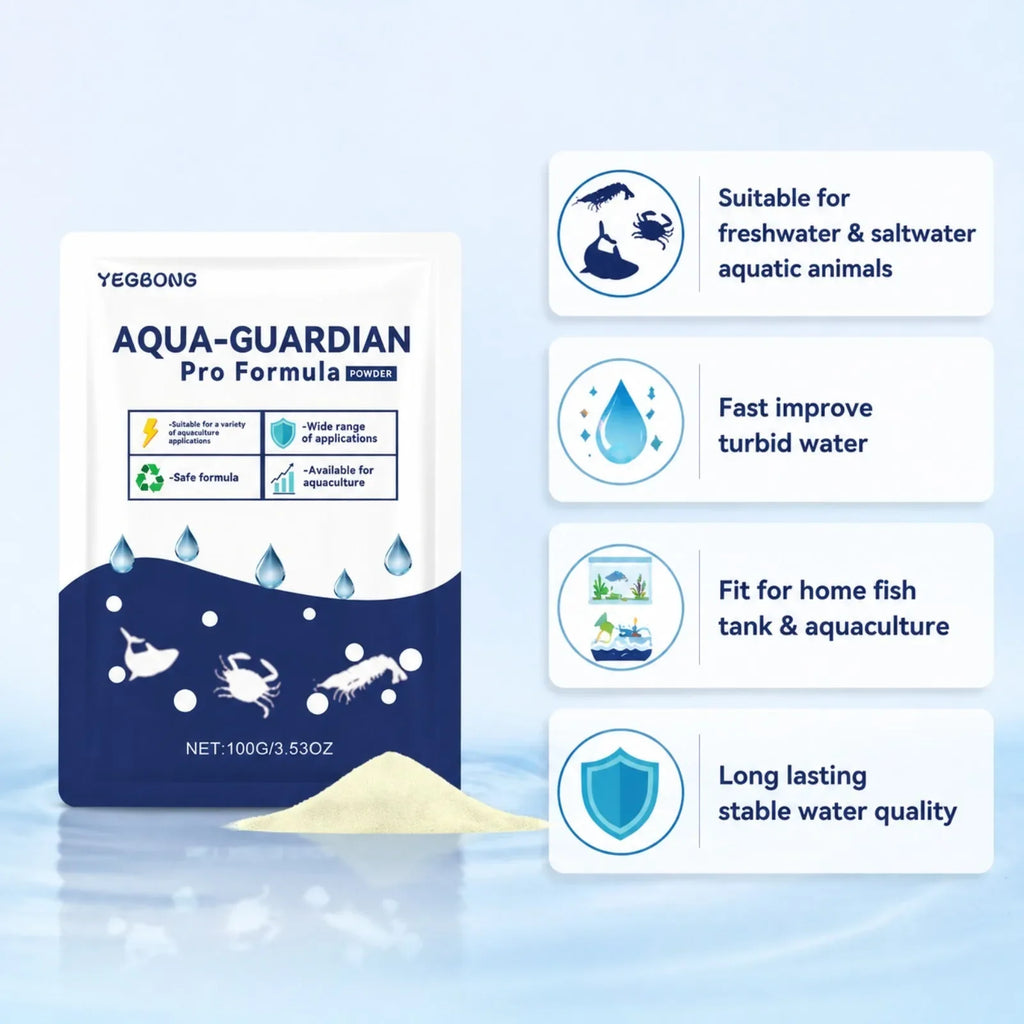 Aqua-Guardian Water Clarifier Powder 100g | Fish Tank & Aquarium