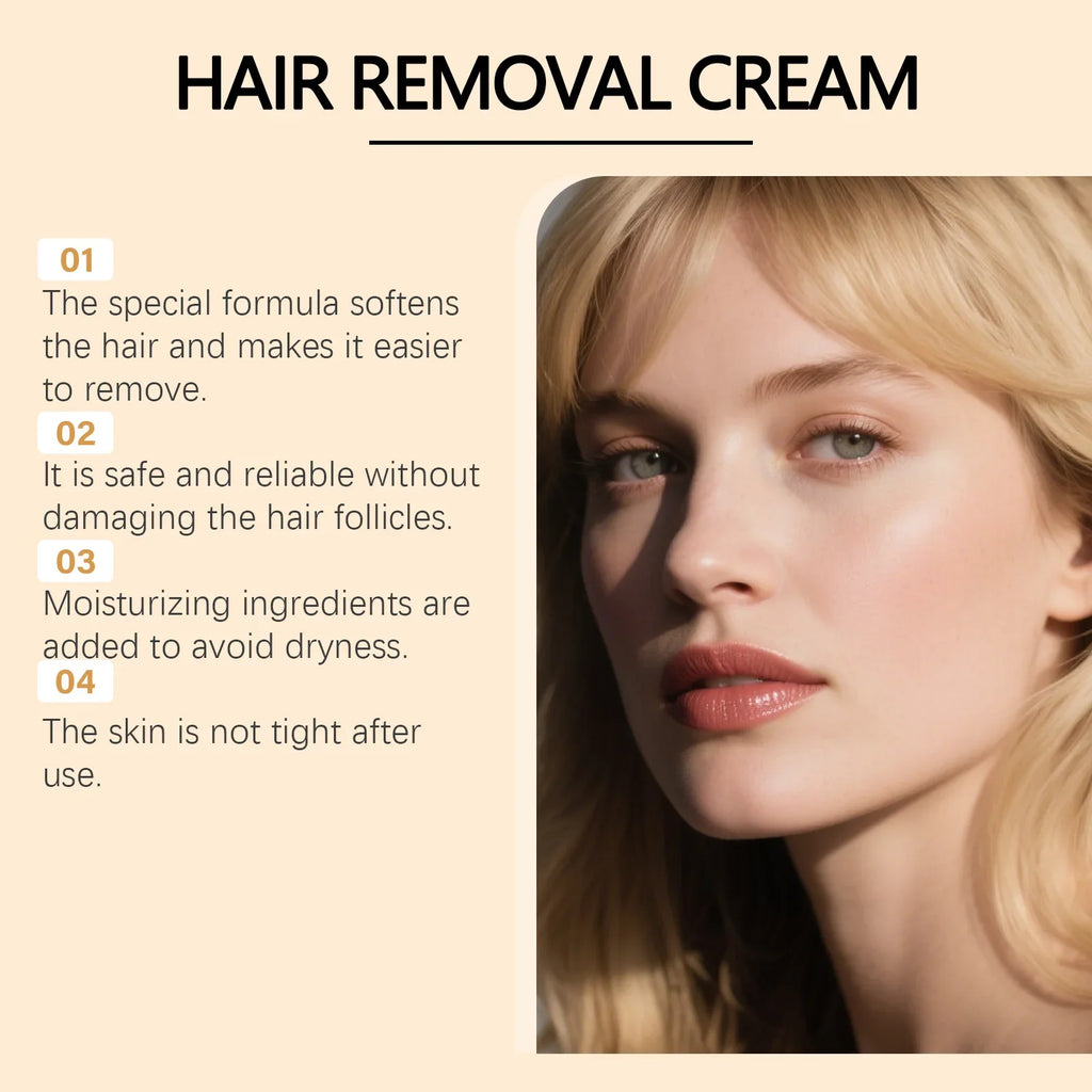 VIARELINE Coconut Oil Facial Hair Removal Cream – Painless