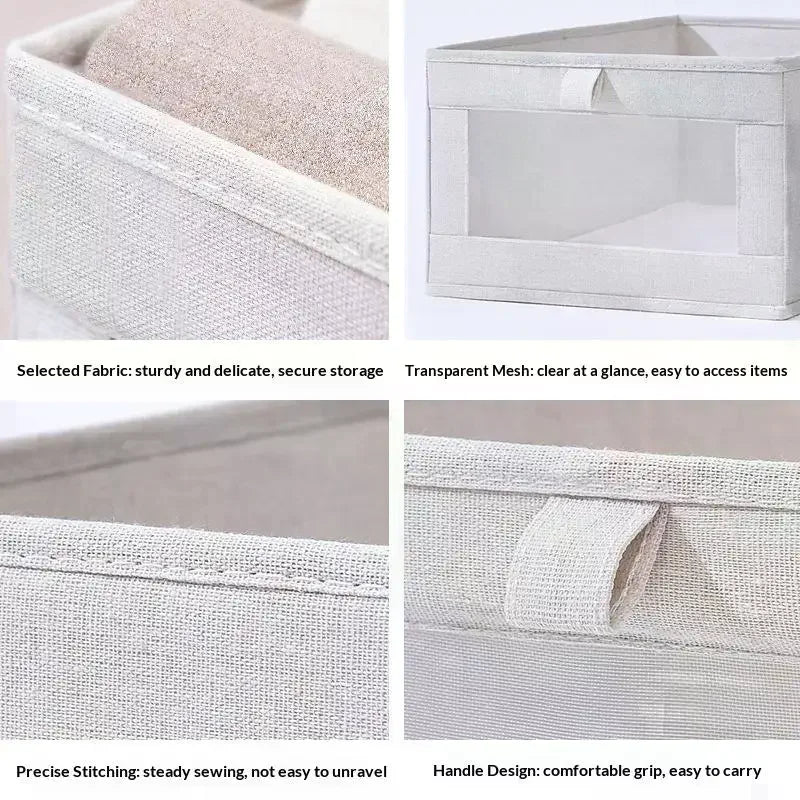 Foldable Fabric Pants Organizer | Wardrobe Storage Box