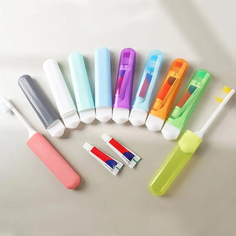 5-Pack Folding Travel Toothbrush – Soft Bristle, Portable
