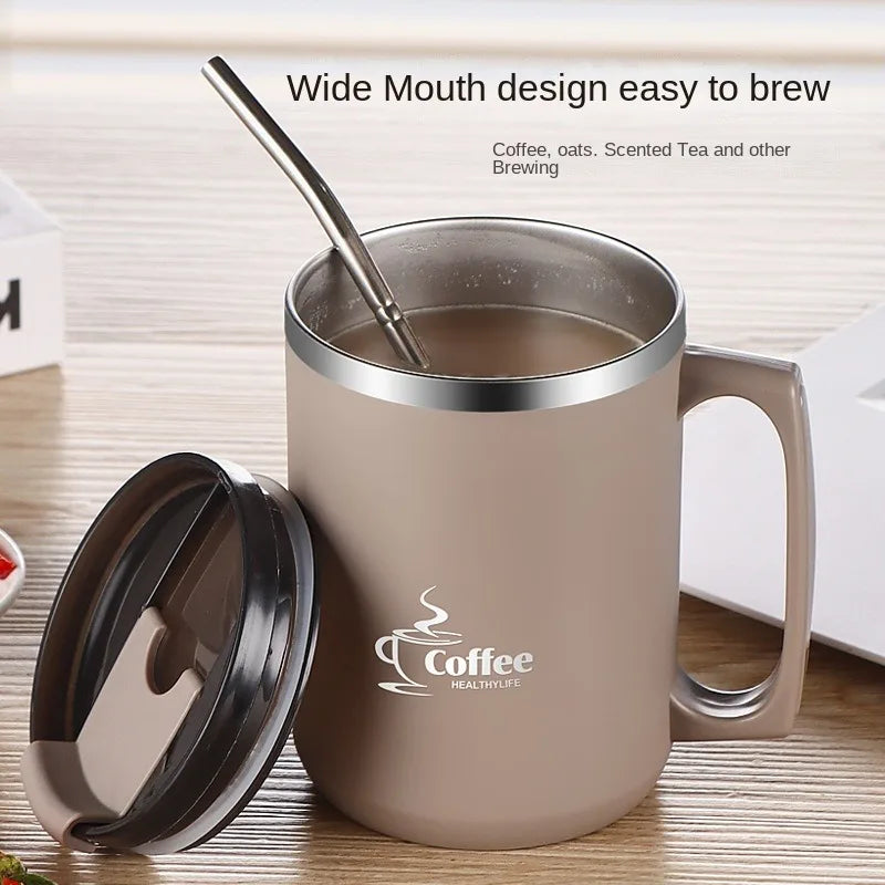 Premium 304 Stainless Steel Tumbler Straw Leak-proof&portable Coffee
