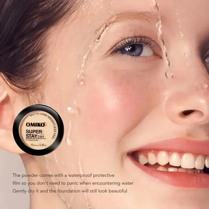 SADOER 3-Color Mineral Pressed Powder – Oil Control Concealer