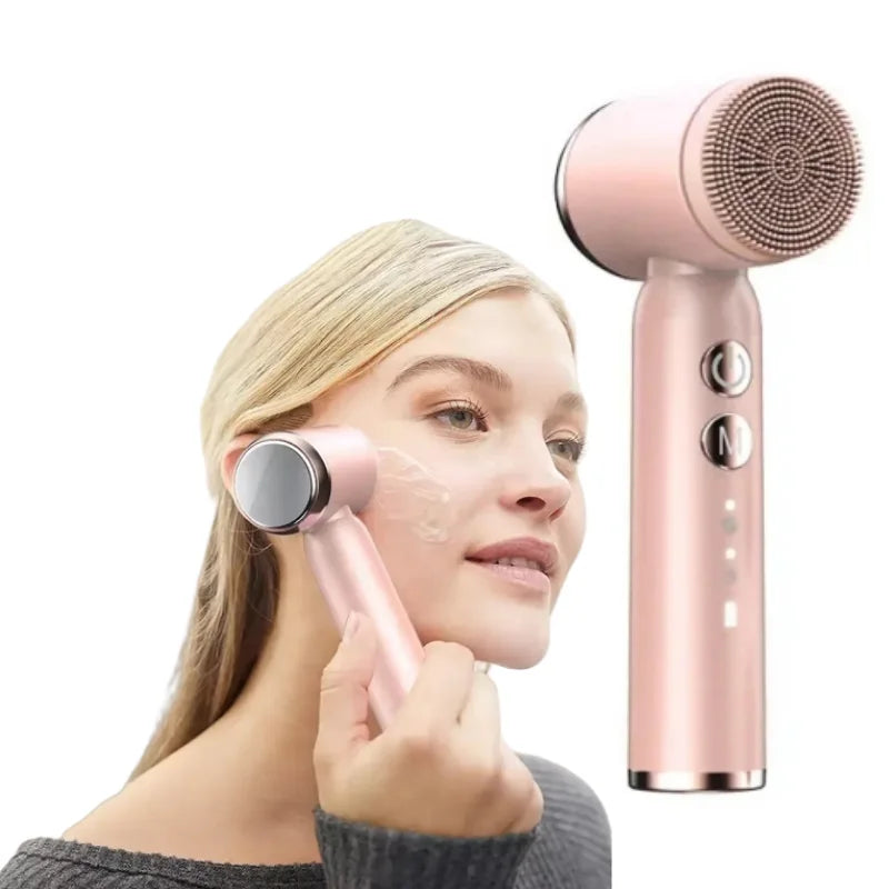Silicone Electric Facial Cleansing Brush | Ultrasonic Massager