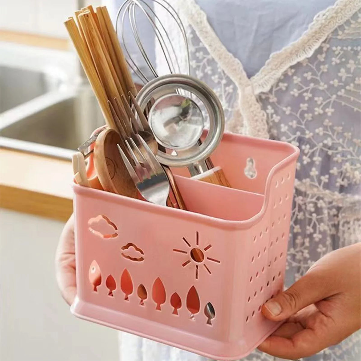Kitchen Utensil & Chopstick Holder | Space-Saving Organizer
