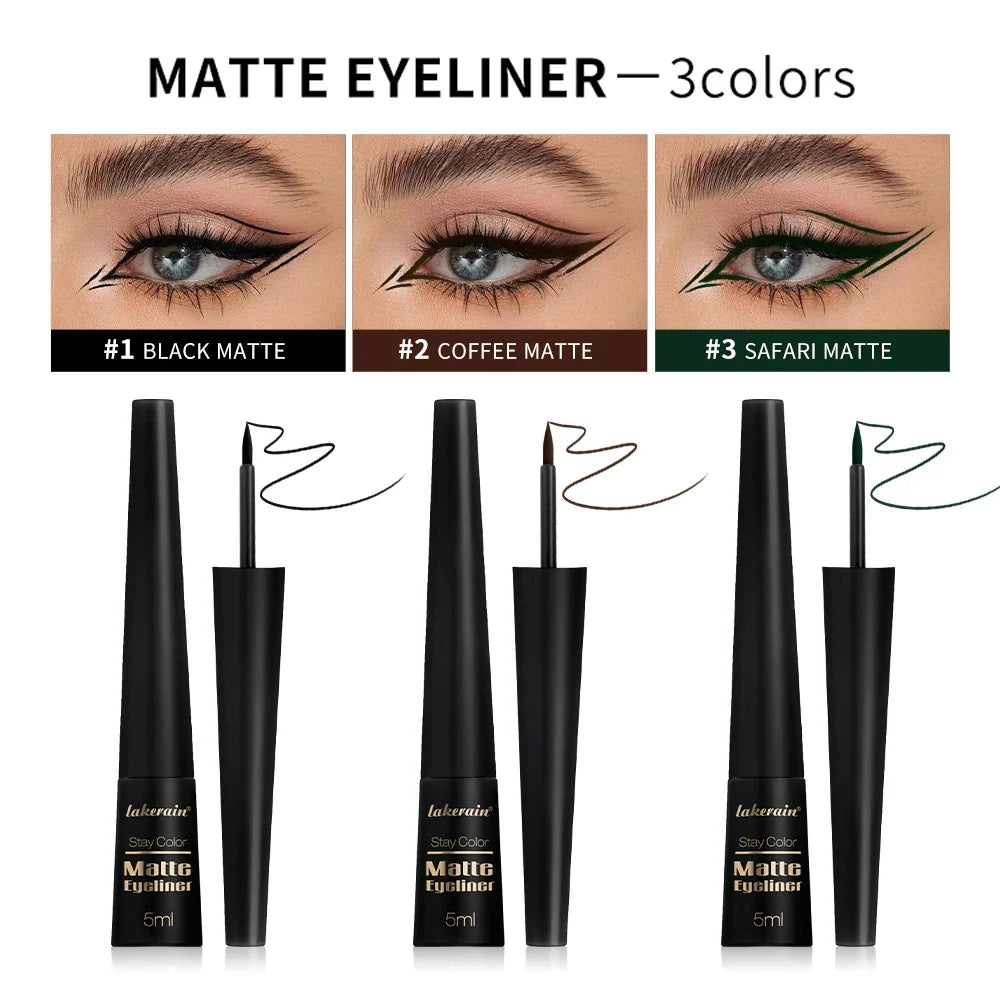 Matte Liquid Eyeliner Pen – 17H Waterproof & Smudge-Proof