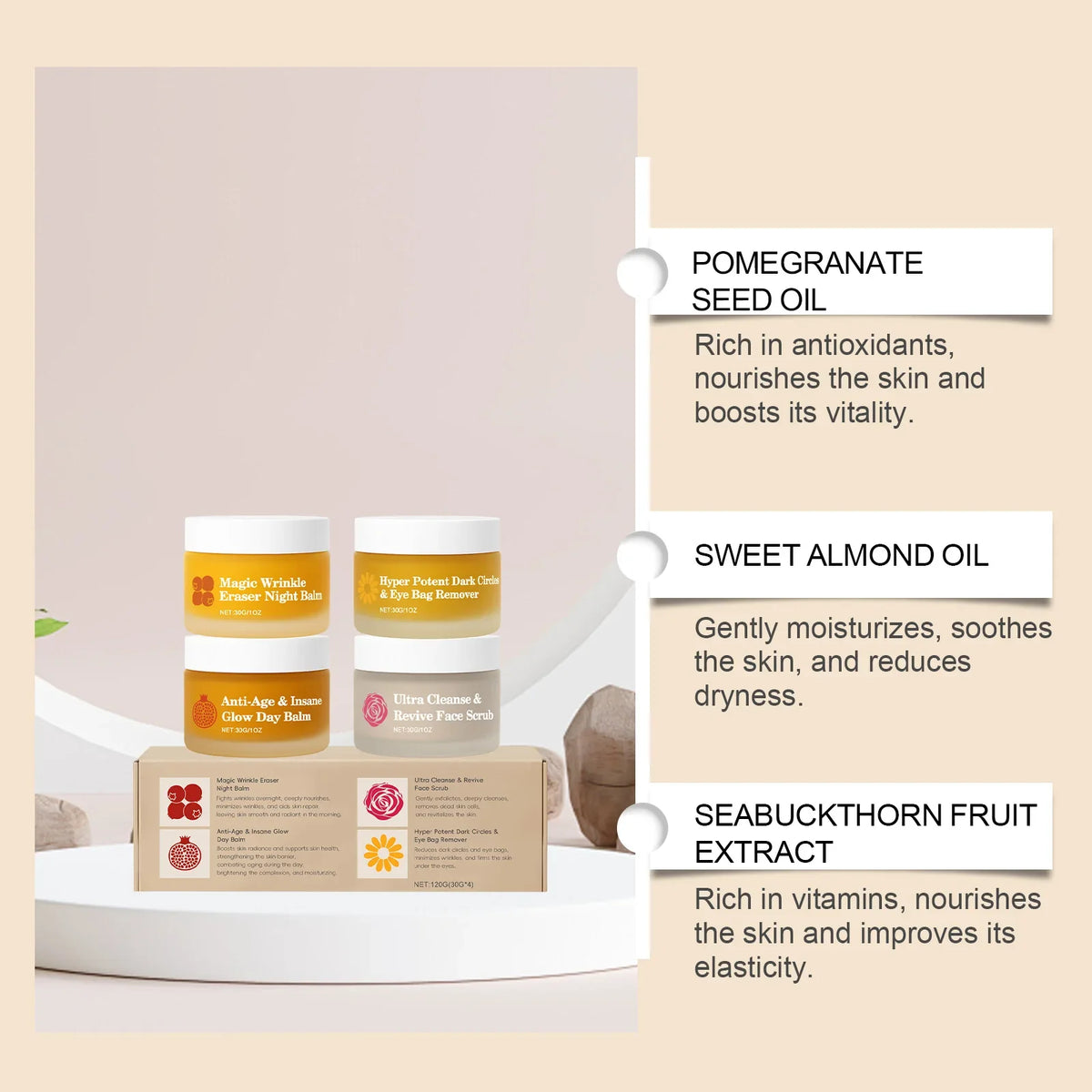 Hoygi Day & Night Skincare Set – Firming, Brightening & Eye Care