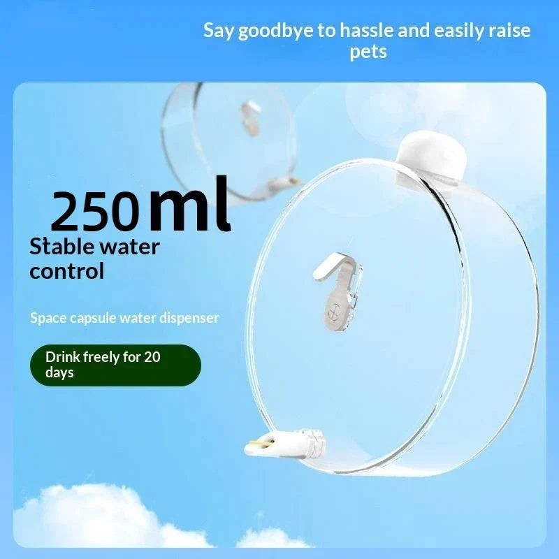 Space Capsule Automatic Bird Water Feeder | Needle Dispenser