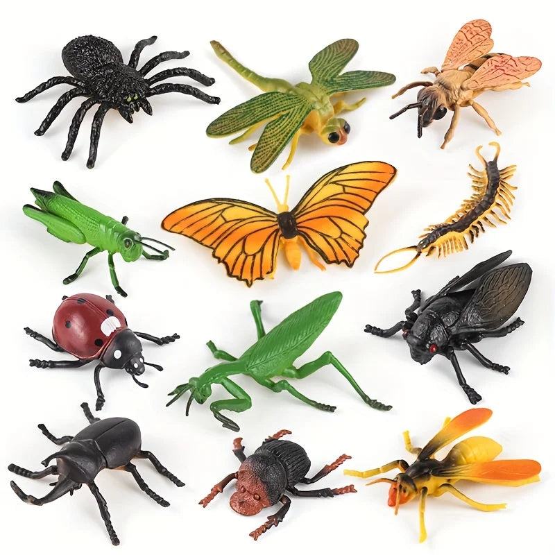 12 Realistic Fake Insects – Halloween & April Fool's Party Props