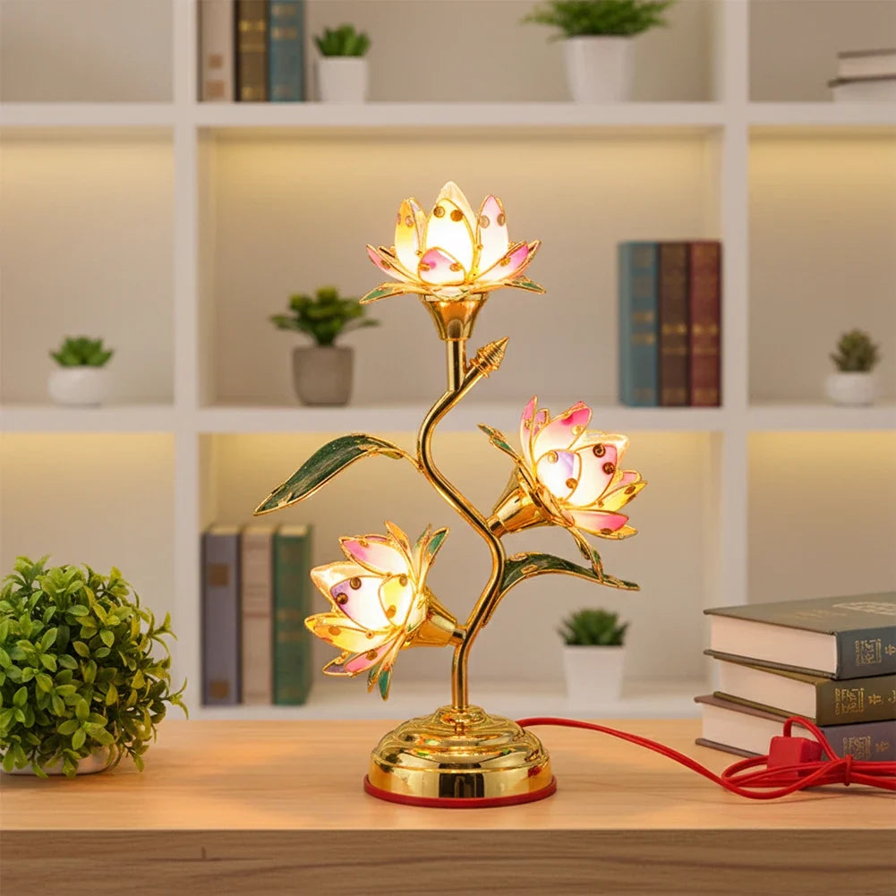 Electric Lotus Lamp | Multi-Color LED Decorative Table Light
