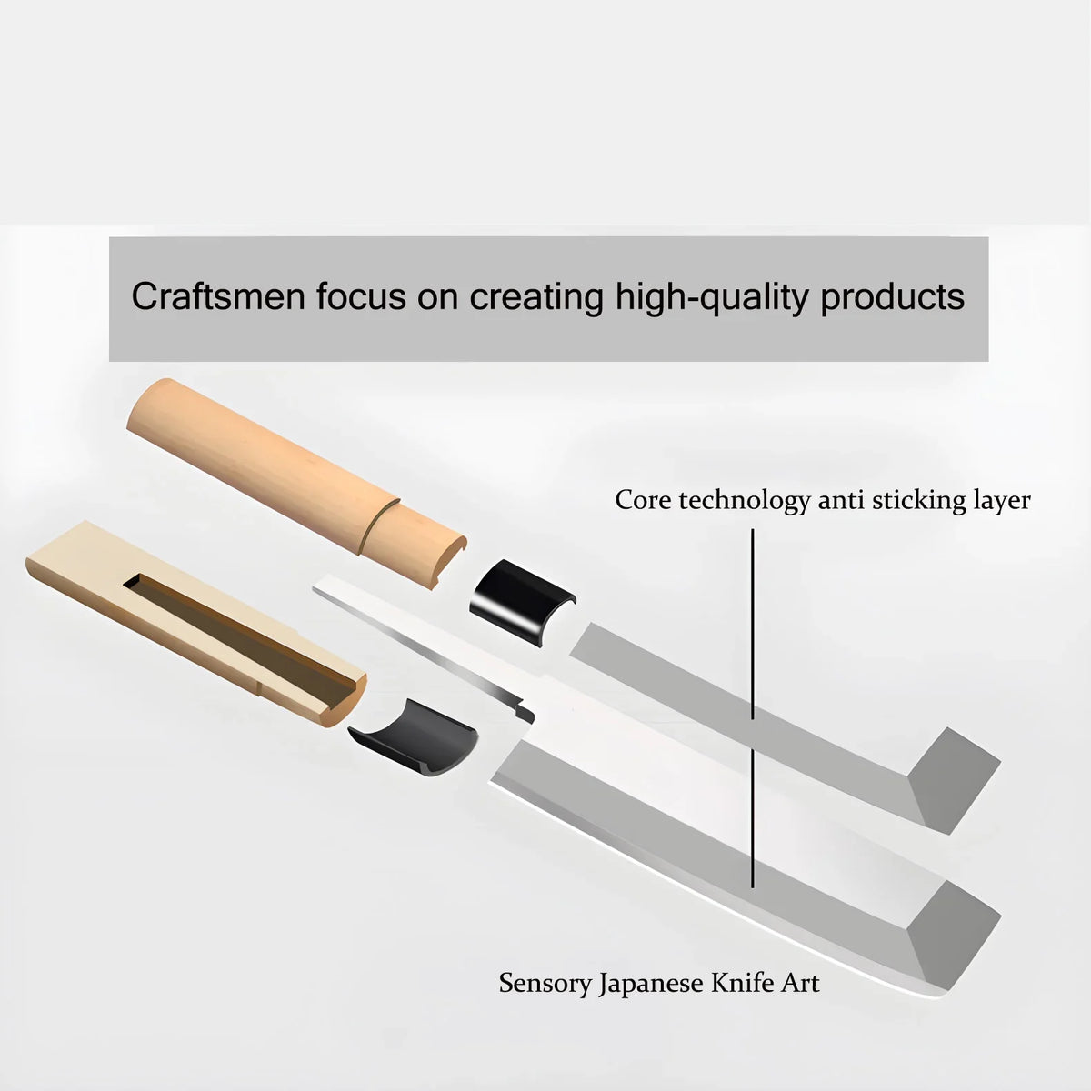 Japanese Sashimi Knife – Handmade Stainless Steel Kitchen Blade