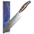 Sunnecko 7" Santoku Knife – VG10 Damascus Steel & Pakkawood