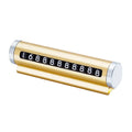 Metal Car Temporary Parking Card Universal Rotate Phone Number Plate