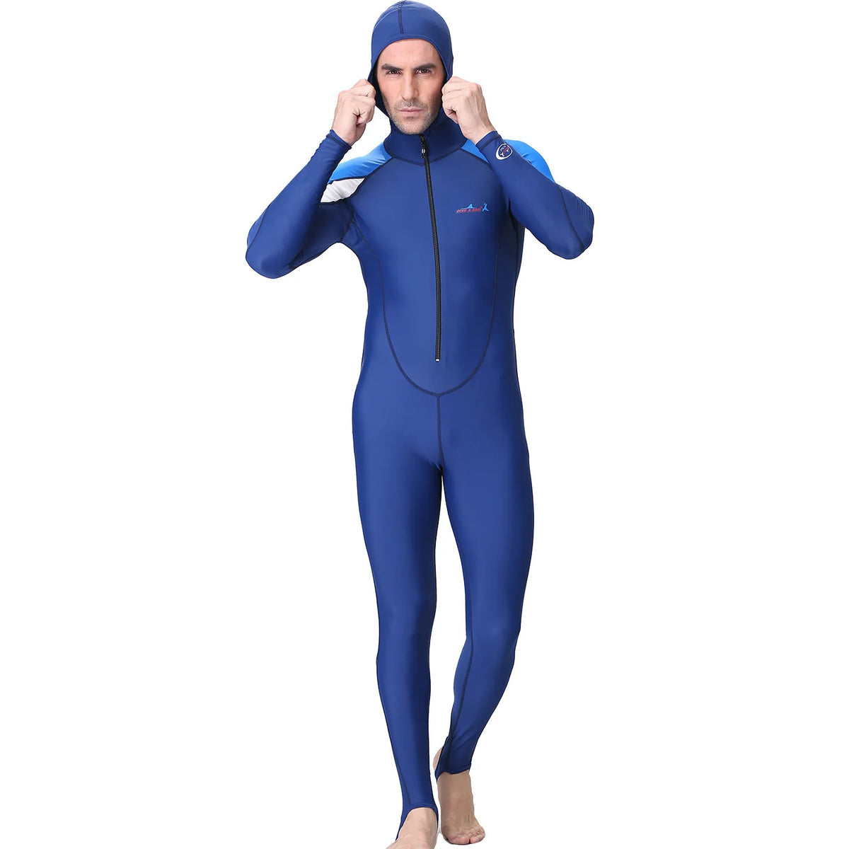 UPF 50+ Hooded Rash Guard Wetsuit | One-Piece Long Sleeve Swimsuit