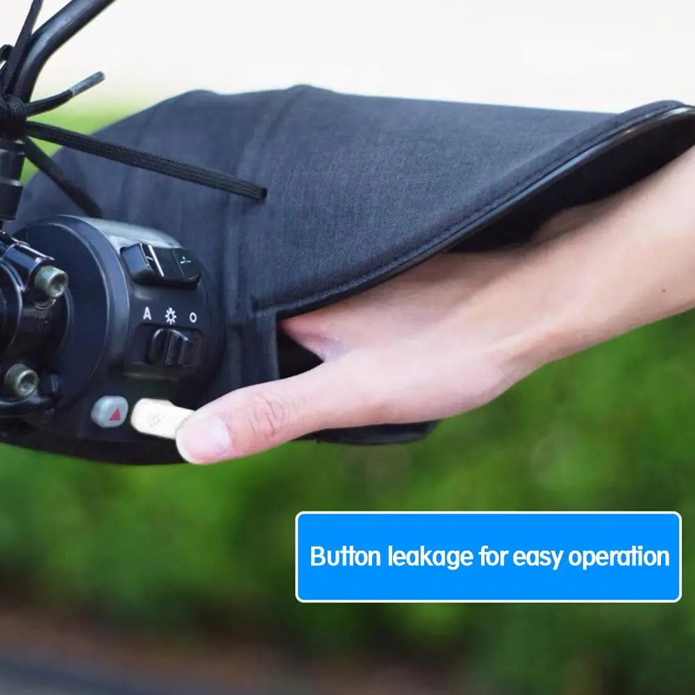 Motorcycle Handlebar Gloves – Waterproof, Windproof & UV Guard