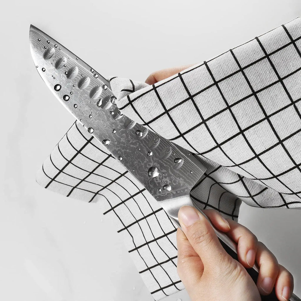 Sunnecko 7" Damascus Steel Santoku Knife – 67-Layer Japanese