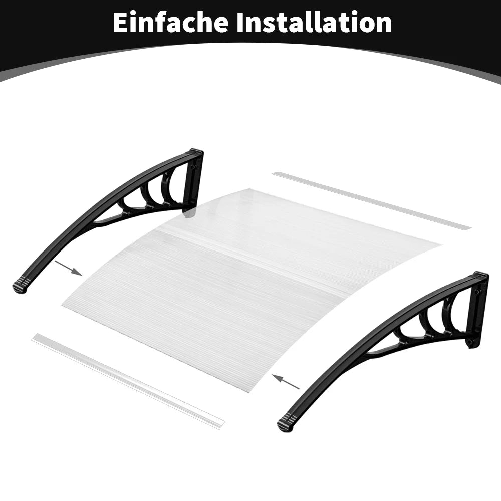 Polycarbonate Window Awning & Door Canopy | Outdoor Porch Cover