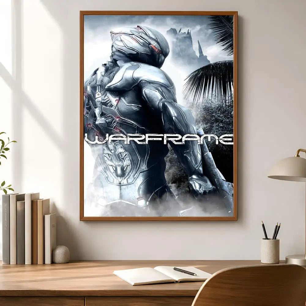 Warframe Game Poster – Self-Adhesive Waterproof Wall Art
