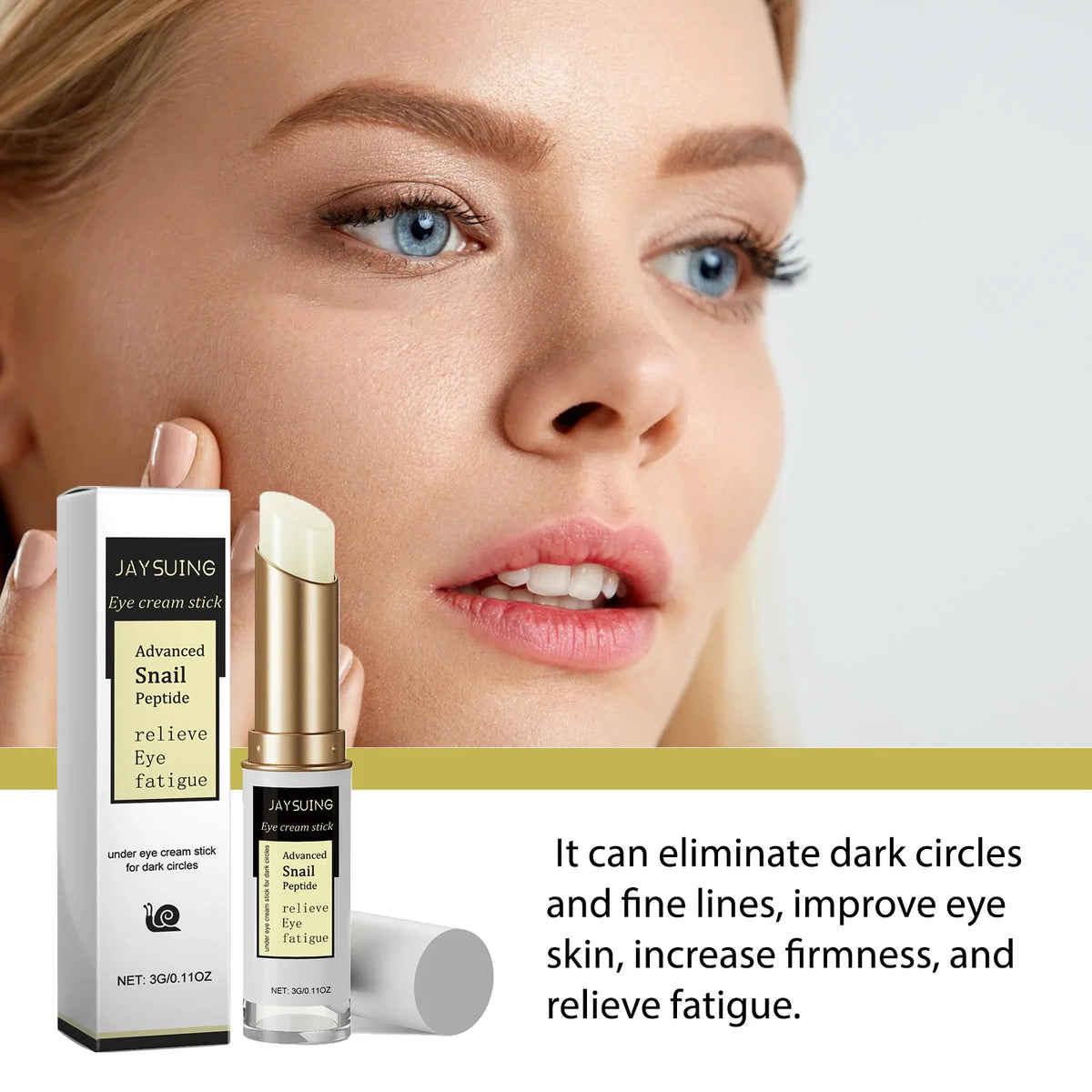 Snail Eye Cream Stick – Firm, Brighten & Hydrate Eye Area