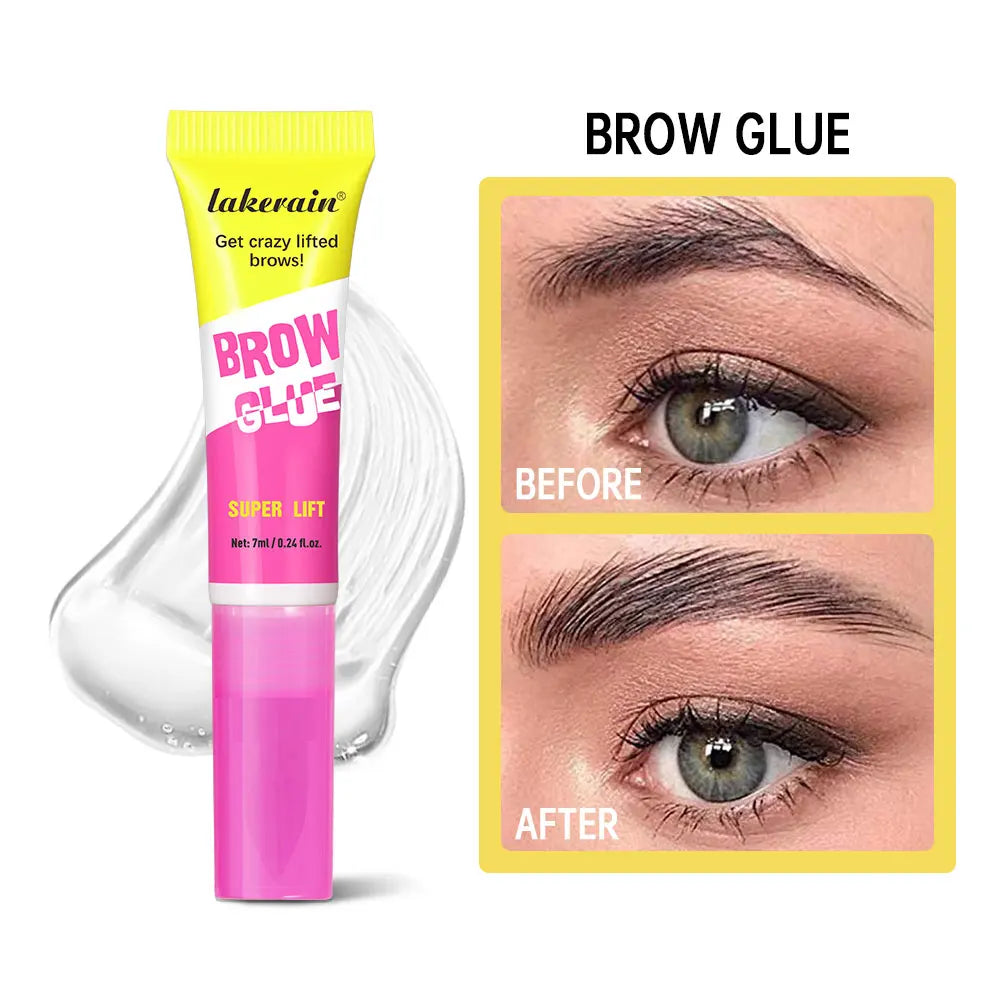 Brow Lamination Gel – Strong Hold, Built-In Comb, Clear