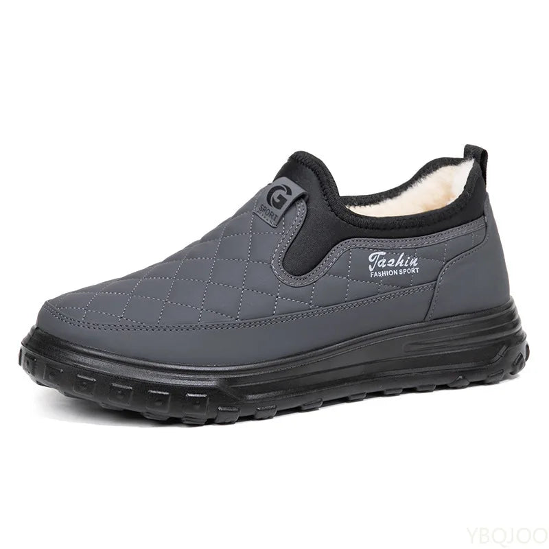 Men's Winter Ankle Snow Boots | Warm Slip-On Anti-Slip