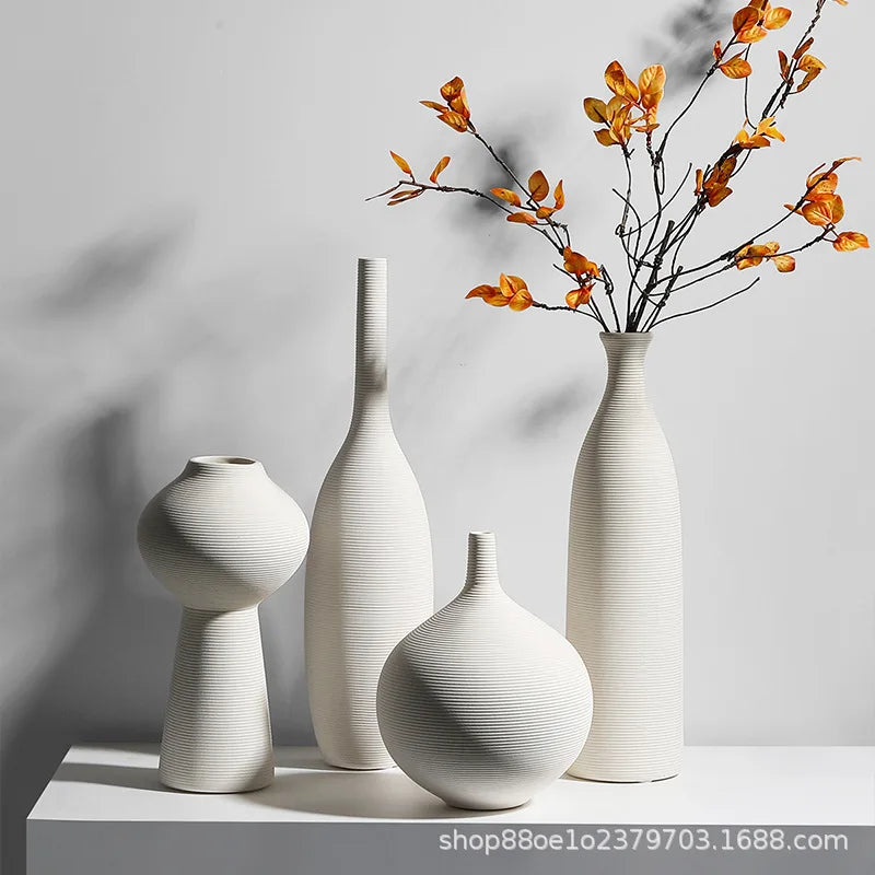 Ceramic Vase Decoration Advanced Sense Flower Arrangement Ins Wind