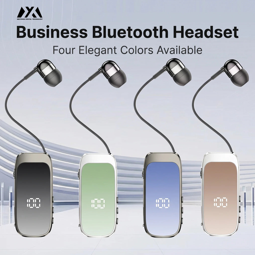 K20 Clip-On Bluetooth Earphone – Single Ear Wireless Headset